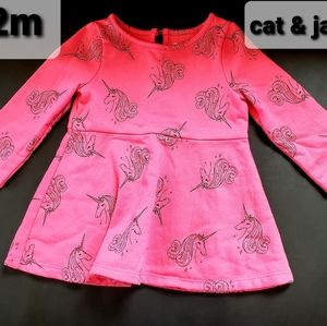 12 mo pink unicorn Sweater